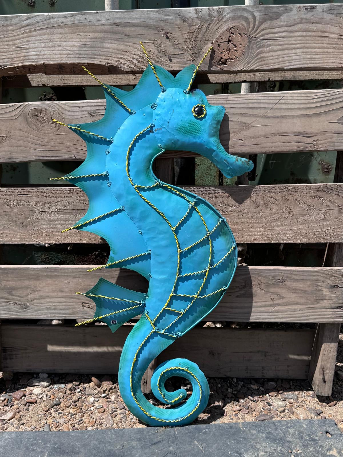 Teal Seahorse Wall Decor