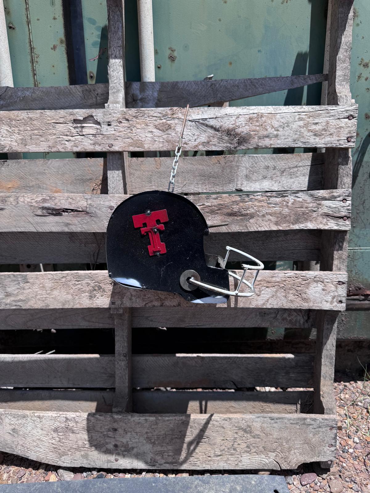 Texas Tech Red Raiders Helmet Metal Sign